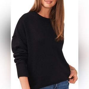 Vince Camuto Graduation Crewneck Sweater, Steel blue, Large